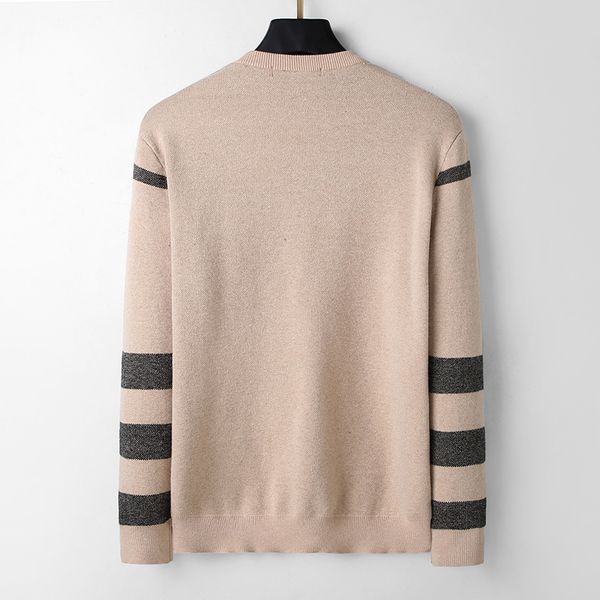 

designer brand men's sweaters fashion grid stripe long sleeve shirt autumn winter to keep warm luxurys dress fit streets clothes qualit, White;black