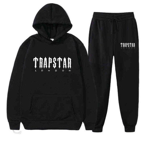 

men's tracksuits trapstar autumn winter men hooded sweatshirt suit couple jogging hoodies sweatpants two pieces set streetwear tracksui, Gray