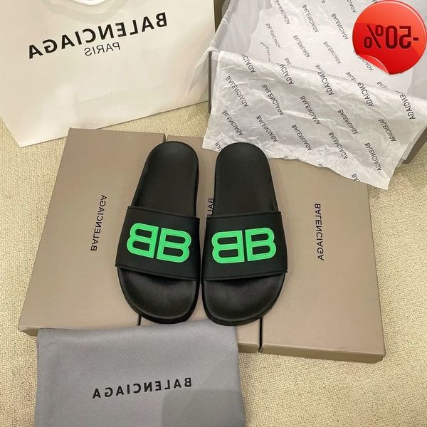 

designer slippers wholesale home b super lovers' paris alphabet luminous slippers candy color fashion trend versatile flip flops factor, Black
