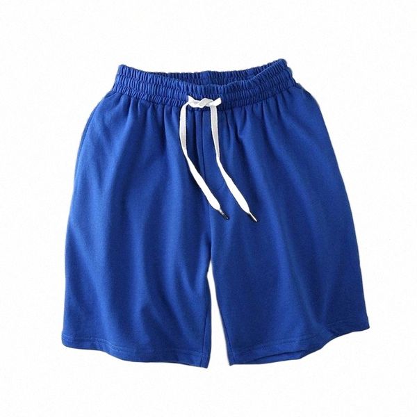 

men's shorts solid color loose lace-up men running sports beach pants casual all-match summer elastic waist five-point malemen's k, White;black