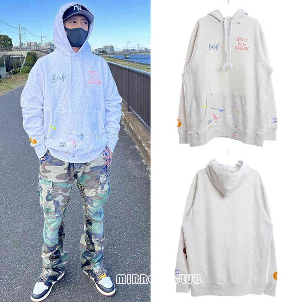 

designer cotton 2022 luxury men's hoodies galleryy depts gd autumn comfortable oversize sweater printed loose pullover sweatshirt o7un, Black