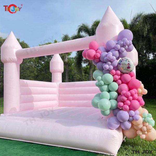 

delivery outdoor activities 13x13ft pink inflatable bouncer bridal bounce house for wedding birthday party