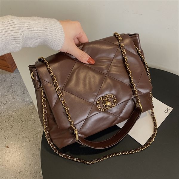 

69% off evening bags online sale trendy texture female korean version simple and versatile lingge messenger net red trend ins chain