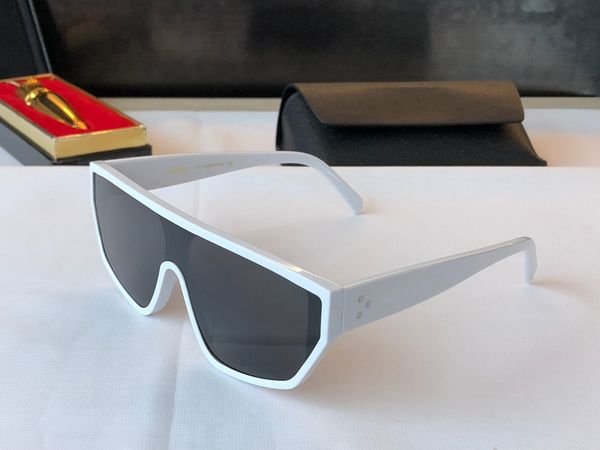 

white grey shield sunglasses for women men retro sporty glasses fashion sunnies gafas de sol uv eyewear occhiali da sole with box, White;black