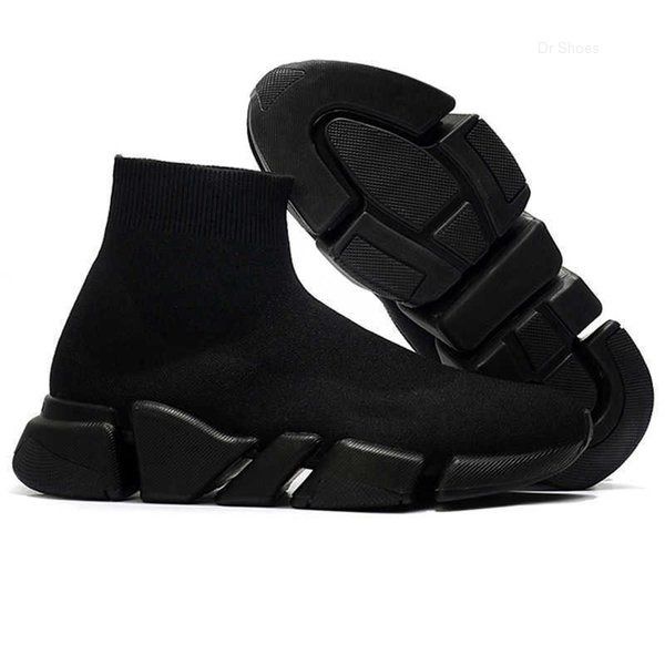 

2022 navy blue red black hollow bottoms sock shoes sock trainers luxurys designers shoes tripler vintage loafers womens boots mens sneakers