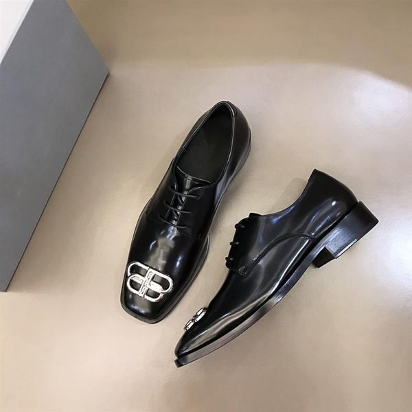 

2021 men true leather business shoes luxury designer quality grind arenaceous leisure and business dual purpose size 38-45 men shoess2549, Black