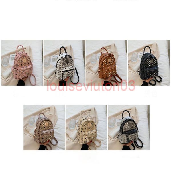

designer bag tote shoulder handbag fashion luxurious messenger leather bag mini rivet classic printed small large capacity laptravel backpac