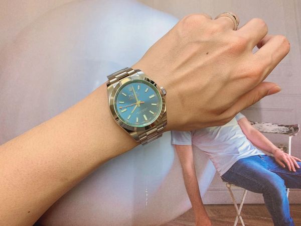 

watches wristwatches milgauss116400gv green glass lightning needle disk antimagnetic automatic wrist watch, Silver