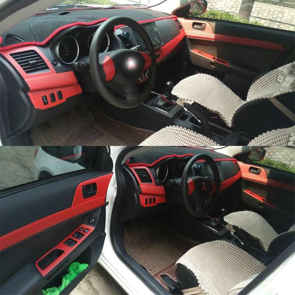 

for mitsubishi lancer ex 2009-2016 self adhesive stickers carbon fiber vinyl car stickers and decals car styling accessories