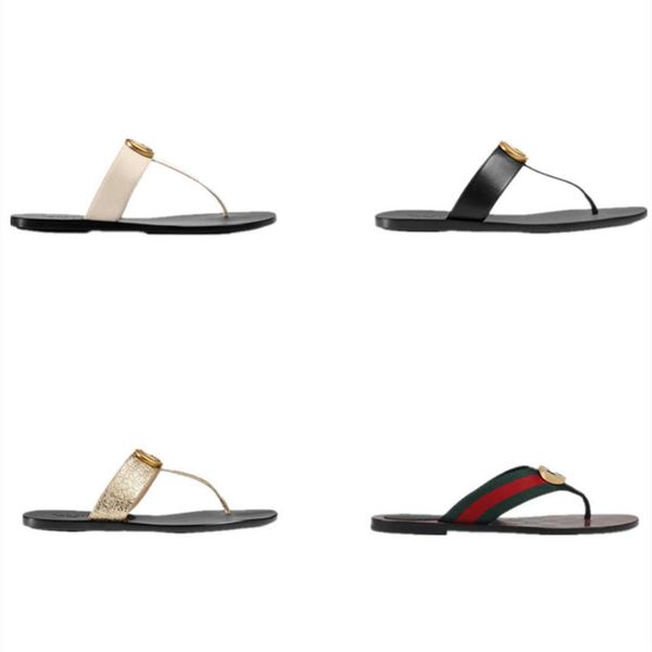 

2021 designer sandals men slippers gear bottoms flip flops ladies luxury fashion258u, Black