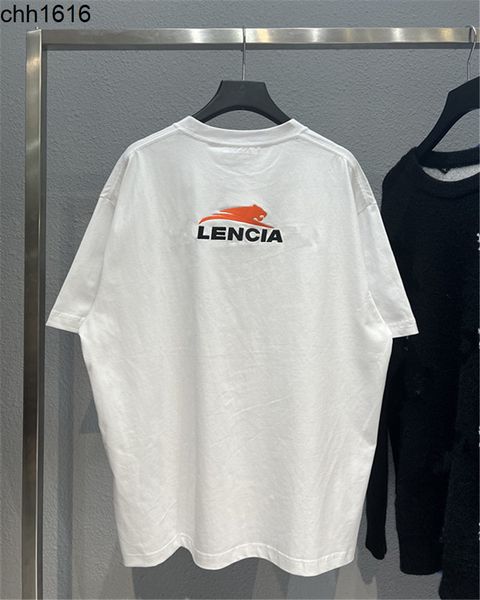 

men t-shirts balencaigass year of the tiger limited 2022 new year tiger embroidery printing couple os casual short sleeve t-shirt, White;black