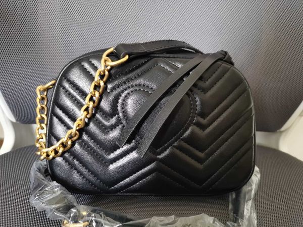 

marmont shoulder bags women gold chain crossbody bag handbags purse female message bag #m660190213