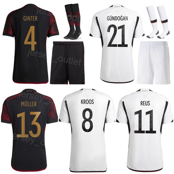 

men youth soccer 11 timo werner jerseys national team 4 matthias ginter 25 thomas muller 10 serge gnabry 1 manuel neuer gosens football shir, Black;yellow