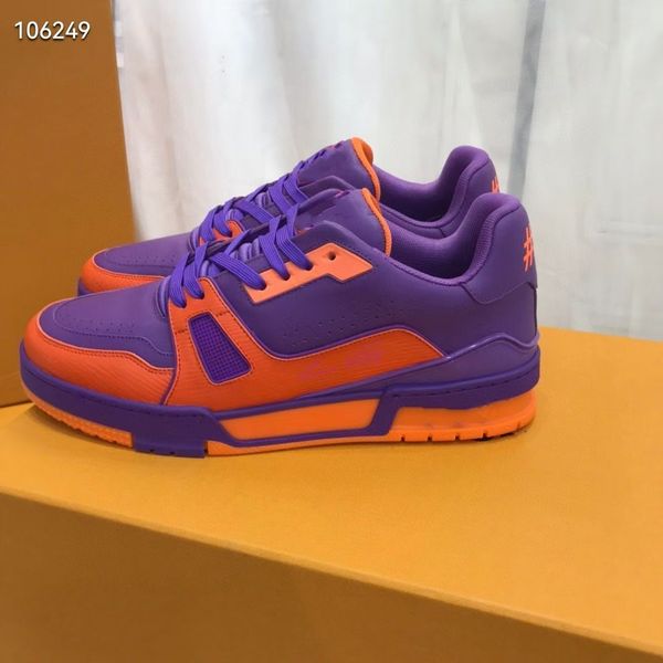 

designer fashion trainer sneaker intage casual shoes virgils alligator-embossed black grey brown white green calf leather french ablohs mens