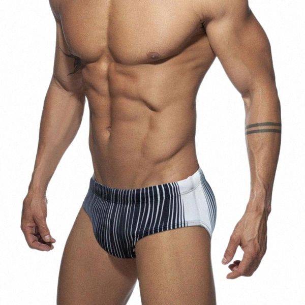 

men's shorts men drawstring underwear pant rainbow stripe printed underpant fitted beach swim soft briefsmen's b4wv#, White;black