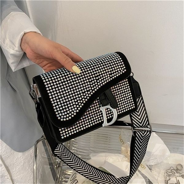 

69% off evening bags online sale trendy rhinestone summer korean with diamond small square chain bar women's messenger