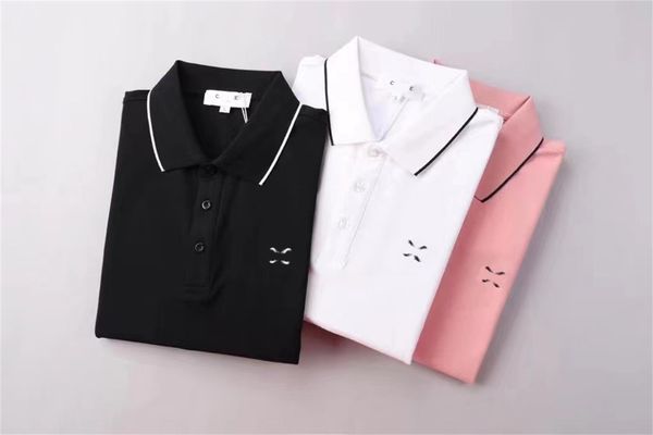 

2022high end embroidered short sleeved cotton polo shirt men s t shirt korean fashion clothing summer luxury top, White;black