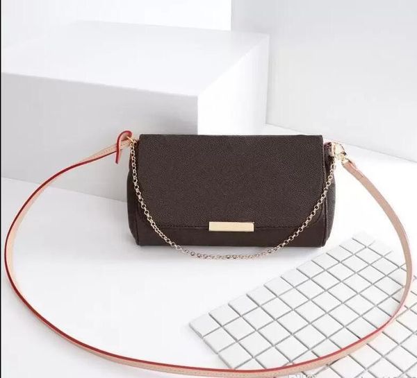 

favorite mm handbag fashion women crossbody bags chain shoulder genuine leather damier azur ebene canvas cross body, Red;black