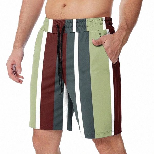 

men's shorts men summer casual striped printed mid waist drawstring with pockets outdoor apparelmen's men'smen's j0ou#, White;black