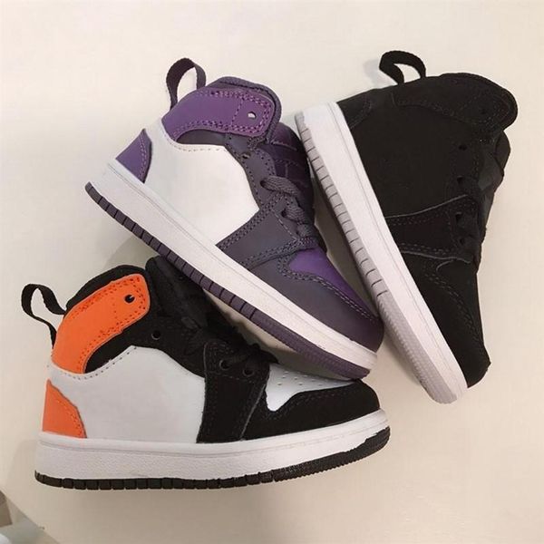 

new born baby high og kids basketball shoes td 1 sneakers sports preschools children boy girl trainers189i, Black