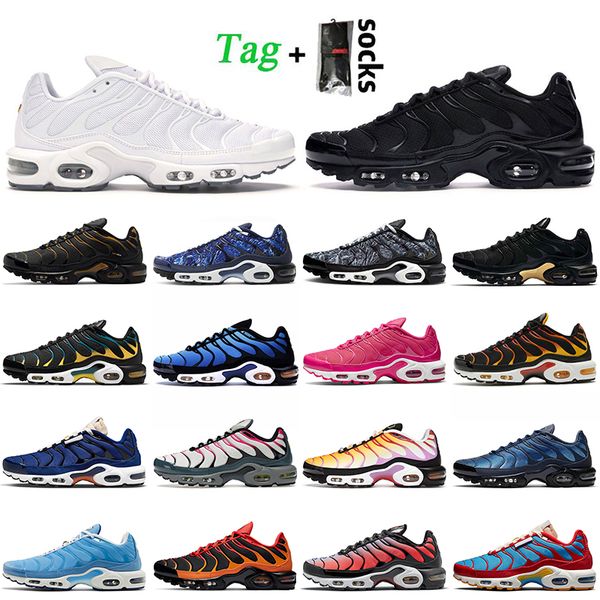 

tn plus tns se running shoes tuned tnplus triple black white women mens trainers mean green midnight navy blue hex university red lava sherb