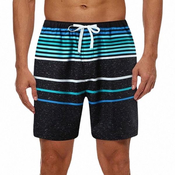 

men's shorts men's summer striped male sports loose pants mid waist swimming trunks casual swimsuits quick dry clothingmen's, White;black