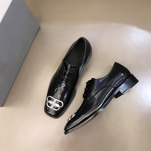 

2021 men true leather business shoes luxury designer quality grind arenaceous leisure and business dual purpose size 38-45 men shoess2139, Black