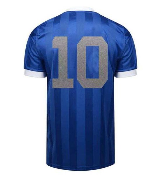 

1986 retro maradona blue away short sleeve classic shirts vintage jerseys, Gray