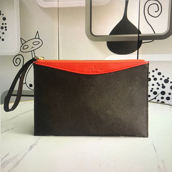 

624s wallets luxury designer wallets for men and women classic floral pu leather wrist handbags mobile phone handbags coin purses clutches, Red;black