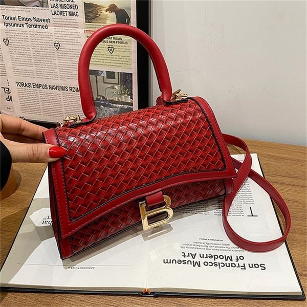 

90% off evening bags factory online sale spring korean single messenger woven texture women