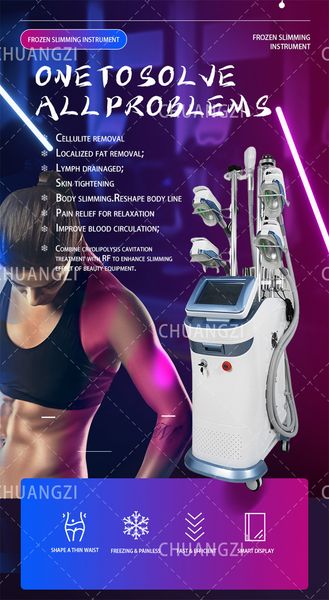 

5 in 1 beauty items 360 cryo fat ing double chin and body slimming device 40k cavitation vacuum rf machine ultrasonic liposuction cavitation