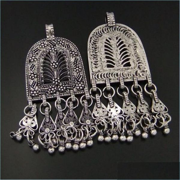 

charms charms 3pcs/pack sier color alloy tassel necklace earrings pendant fine bohemia style jewelry making 76 36 m 04123charms drop dhkyd, Bronze;silver