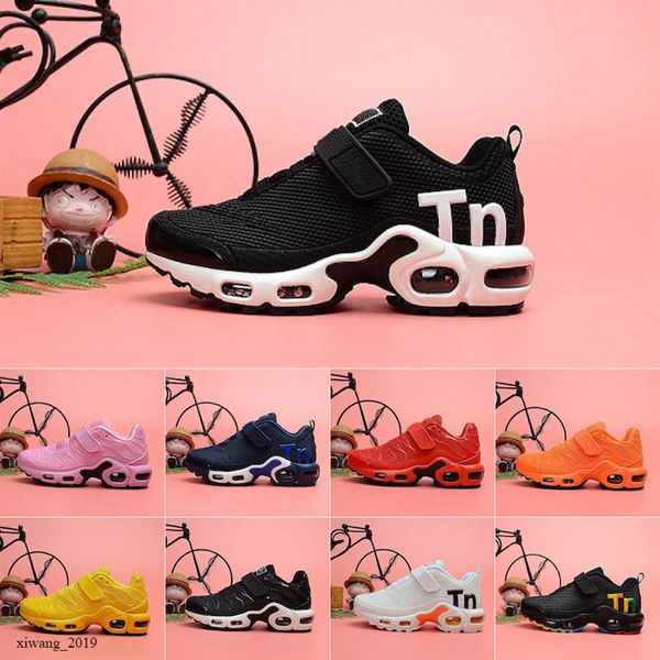 

2019 kids tn enfant plus mercurial sports running shoes children boys girls trainers tns chaussures sneakers size 28-35322p, Black