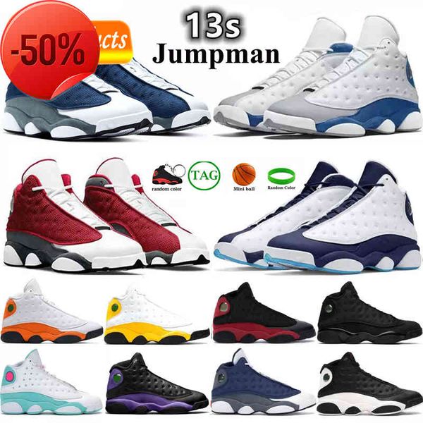

boots basketball shoes men women jumpman 13s mens sneaker 13 red flint obsidian aurora green he got game chicago womens trainers sneakers eu, Black