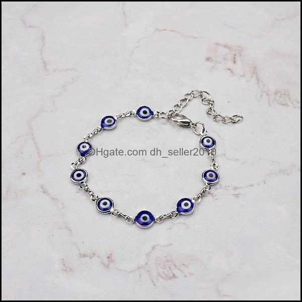 

charm bracelets fashion evil eye beads bracelets for women girls adjustable gold sier color chain lucky trendy jewelry g dhseller2010 dhykn, Golden;silver