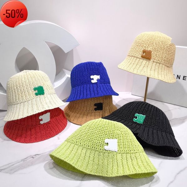 

designer brand new men's women's hats red spring summer knitted wool fisherman women 2022 letter casual, Blue;gray