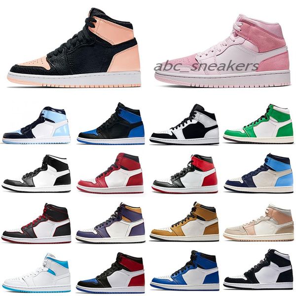 

2021 men switch light smoke shoes university blue j balvin x jumpman 1 high og 1s colores vibras hyper royal women sneakers silver toe 313y, Black
