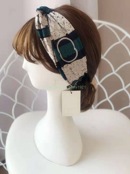 

2021 arrival elastic women headbands fashion girls letters hair bands scarf hair accessories gifts headwraps 4 colors, Silver