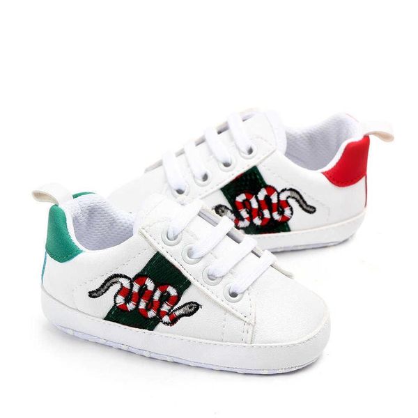

girls baby shoes newborn boys first walkers kids toddlers lace up pu sneakers prewalker white shoes261c