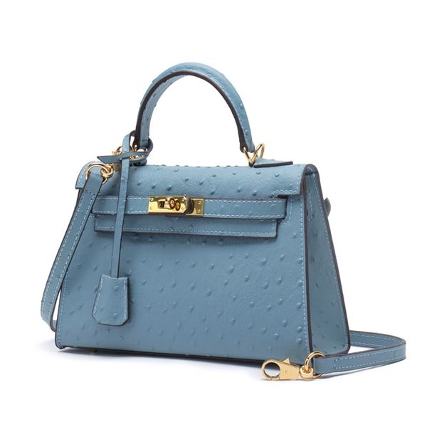 

designer herme bads kelys mini second generation fashion versatile ostrich grain cowhide women's bag fashion kelys second generation le