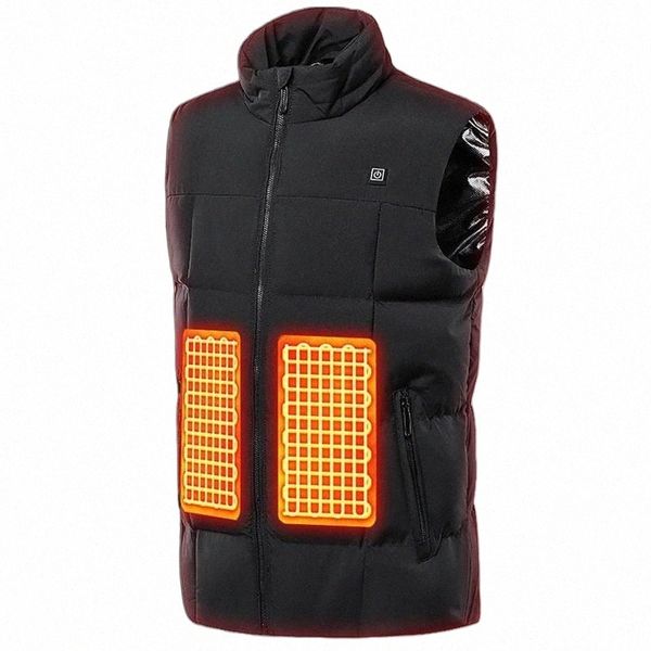 

women's vests 2021 dual control 9 heating vest women cold resistant outwear constant temperature intelligent electric female jacket p6, Black;white