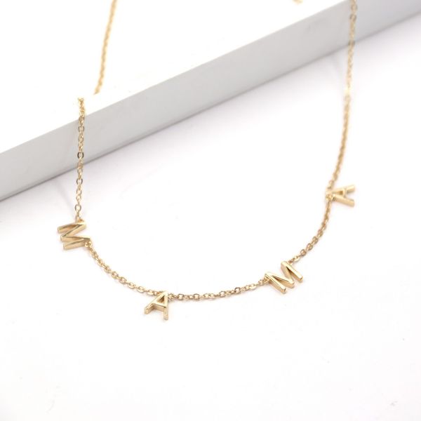 

fashion dainty copper mama chokder necklace jewelry for women mothers day gift, Silver
