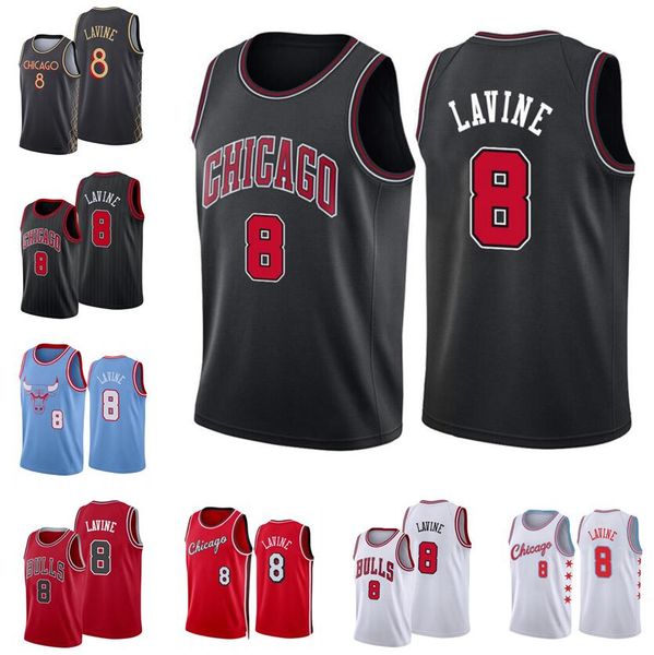 

basketball jerseys zach lavine 2022-23 season blue red black white city men women youth jersey, Black;red