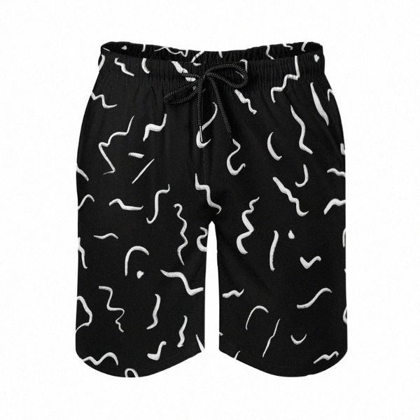 

men's shorts summer casual beach pants seagull quick-drying seaside resort spring wear straight pantsmen's n5js#, White;black