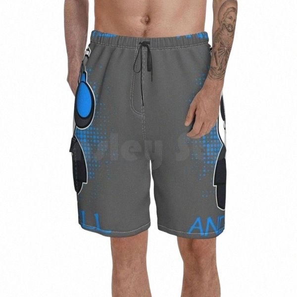 

men's shorts hardstyle panda beach men pants swimwear music bear and chill concertmen's p8wz#, White;black