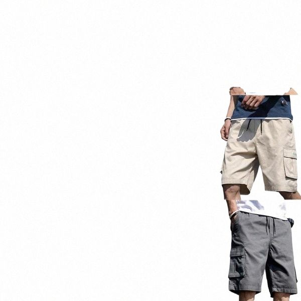 

men's shorts men multi pockets cargo streetwear for training summer beach gym fitness casual short outdoor shortsmen's l0ai#, White;black