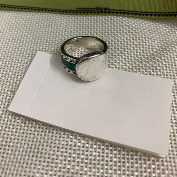 

new fashion unique design couple epoxy ring simple high-quality silver-plated ring trend matching supply nrj239v