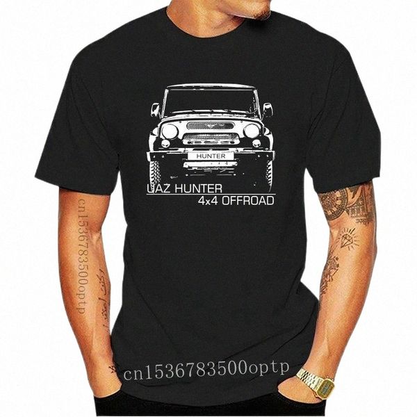 

men's t-shirts off road russsische uaz suv power car auto 2022 100% cotton funny o neck t shirt cartoon shirtmen's men'smen&#, White;black