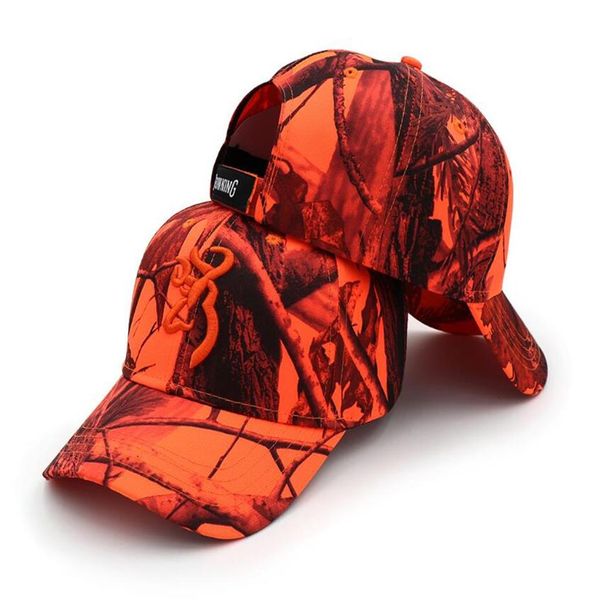 

new browning realtree ap blaze orange camo hunting caps camouflage hardwood hunting hat big game hunting browning caps308z, Black;white