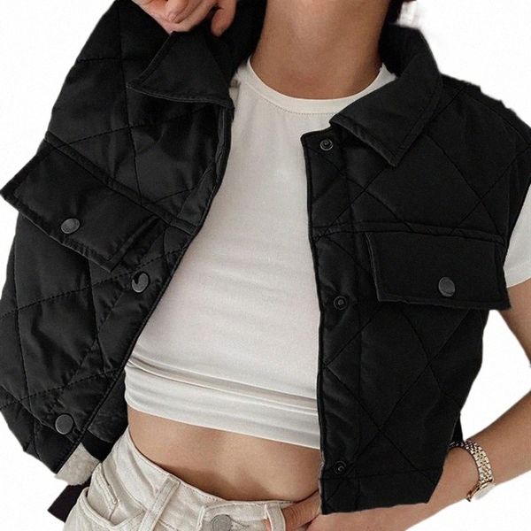 

women's vests vest women streetwear cropped gilet jacket sleeveless fashion casual woman waistcoat veste femme k6ie#, Black;white